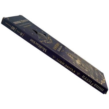 ヌナテラ エソテリック瞑想用お香 - ダブルディップ ハンドメイドお香スティック - 8本入り - 80分