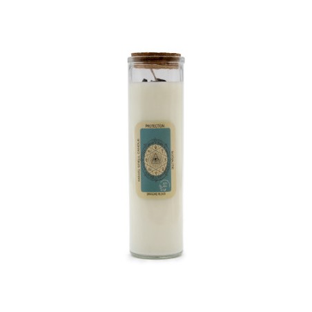 VELA HECHIZO MÁGICO - PROTECCIÓN - CON PIEDRAS PRECIOSAS DE SODALITA Y SANGRE DE DRAGÓN - 1