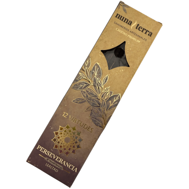 Perseverance Incense - Loyalty 12 VIRTUES Nuna Terra - Double-Basted Handcrafted Incense Sticks - 8 Sticks - Up to 80 min