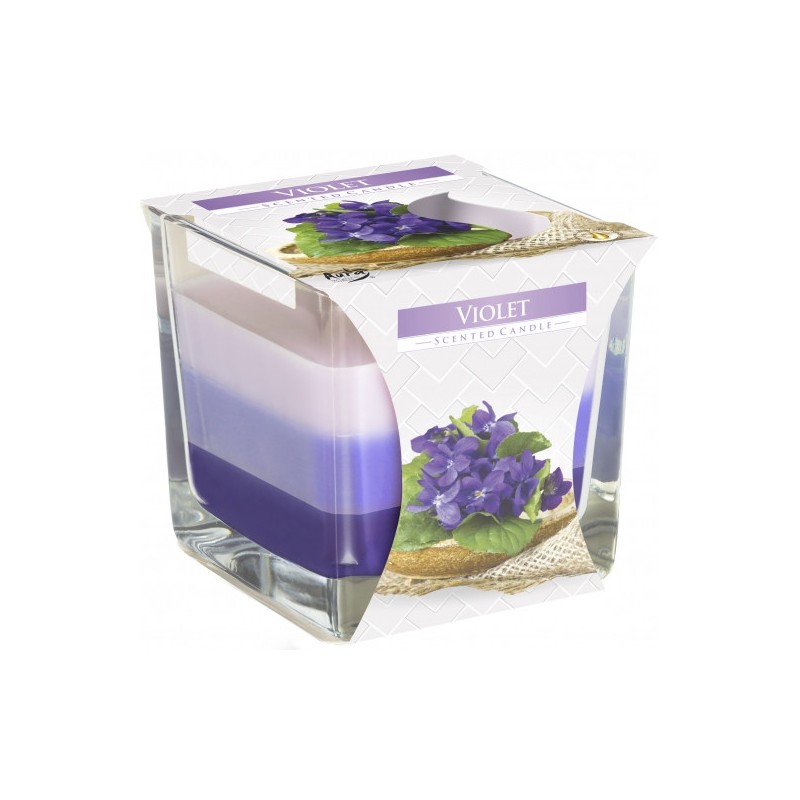 Bougie Rainbow Jar - Violet-BOUGIES COLORÉES-HOSTENATURA