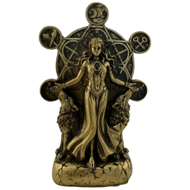 Figura Resina Diosa Hécate - 12x5x18cm