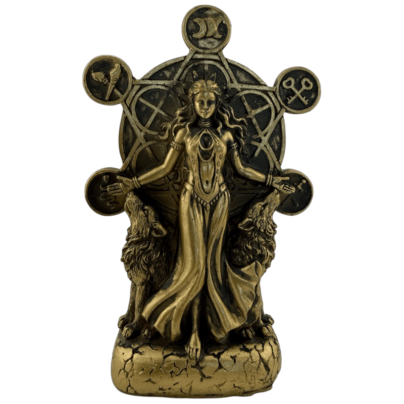 Żywiczna figurka bogini Hekate - 12x5x18cm-BOGINI I BÓSTWA-HOSTENATURA