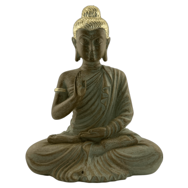 Sitzende Buddha-Figur der Weisheit – Vitarka Mudra – 12 x 7 x 16 cm
