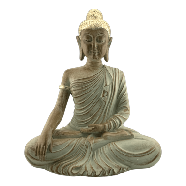 Figura Buda Sentado de la Iluminación - Bhumisparsha Mudra - 26x15x32 cm