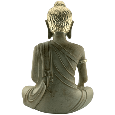 Sitzende Buddha-Figur der Erleuchtung – Bhumisparsha Mudra – 26 x 15 x 32 cm