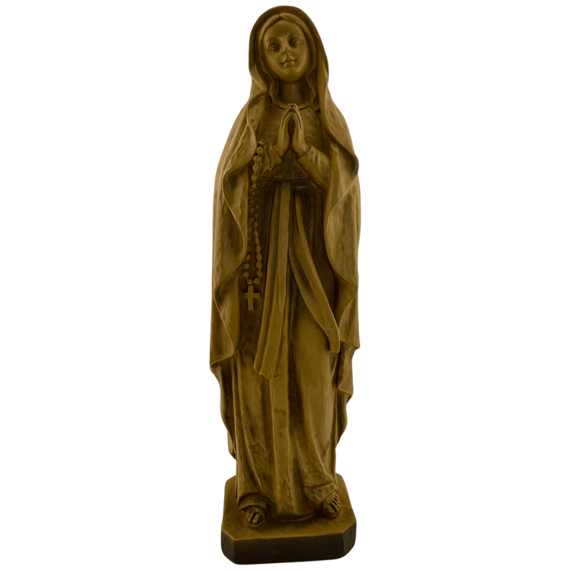 Beeldje van de Maagd van Lourdes - Licht houteffect - 20 cm-FIGURAS RELIGIOSAS-HOSTENATURA