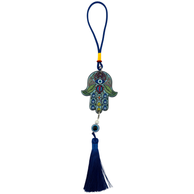 Penjoll Mà de Fàtima amb Ull Turc - Amulet de Protecció - 28 cm