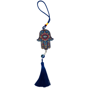 Pandantiv Mâna Fatimei cu Ochi Turcesc - Amuletă de Protecție - 28 cm