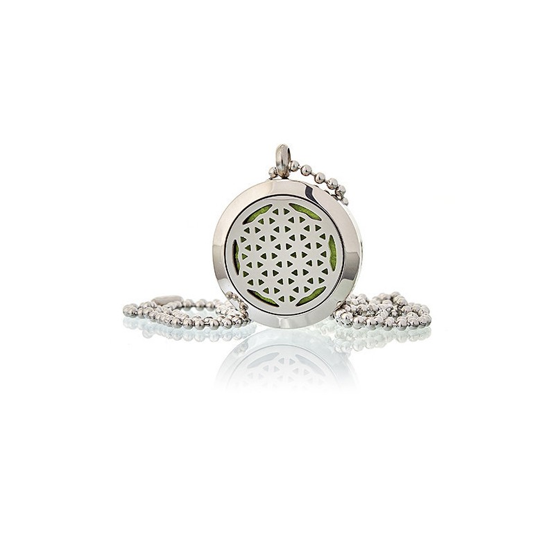 Collana con diffusore di aromaterapia 25mm - Fiore della Vita-COLLANA DIFFUSORE DI AROMATERAPIA-HOSTENATURA