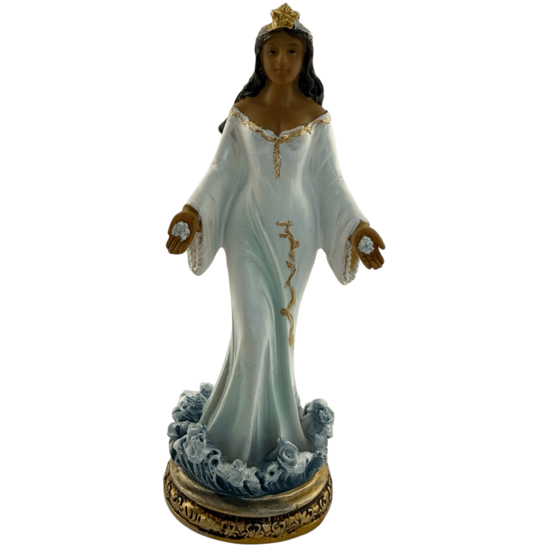 Figura Orisha Yemayá Blanca de Peu - Deessa del Mar - 12 cm-FIGURES ORISHAS-HOSTENATURA