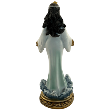 Witte staande Orisha Yemayá-figuur - Godin van de Zee - 12 cm