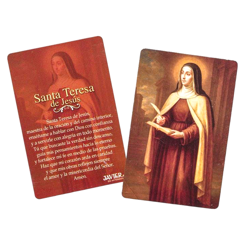 Estampa Santa Teresa de Jesús 6x9cm-STAMPE RELIGIOSE-HOSTENATURA