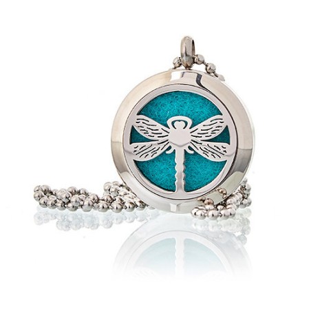 Collar difusor de aromaterapia 25mm - Libélula  - 1