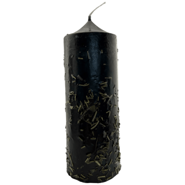 Vela de ervas que afasta tudo - Vela esotérica 17x6cm - Contra toda magia, afasta todas as energias negativas