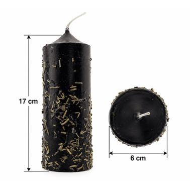 Örtljus som sopar bort allt - Esoteriskt ljus 17x6cm - Mot all magi, sopar bort alla negativa energier