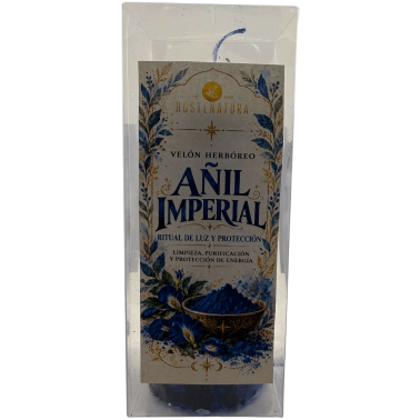 Imperial Indigo örtljus - Esoteriskt ljus 17x6cm - Rengöring, rening och energiskydd
