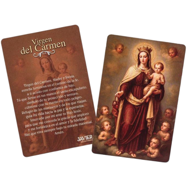 Tryck av Jungfrun av Carmen 6x9cm