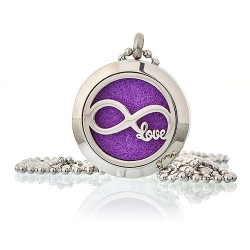 Aromatherapie diffuser ketting 25 mm - Oneindige liefde