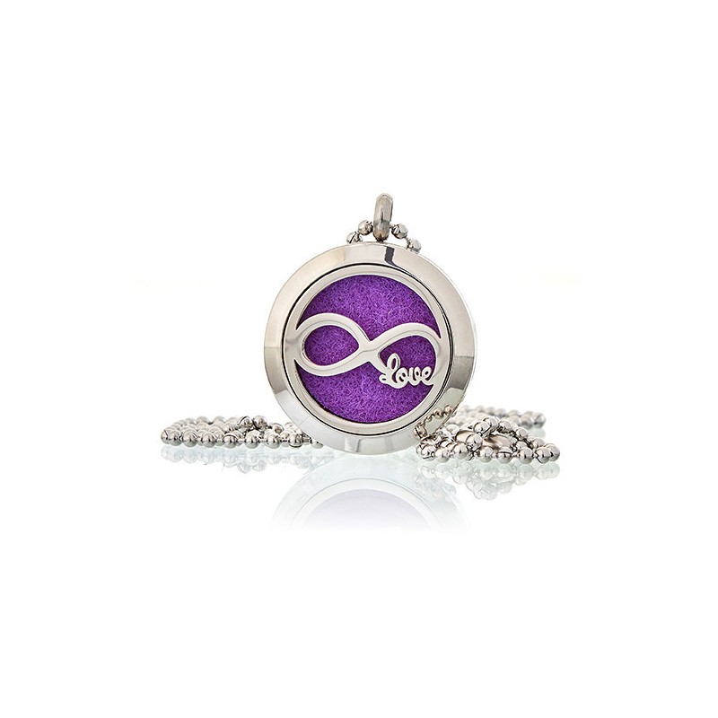 Collier diffuseur d’aromathérapie 25mm - Infinite Love-COLLIER DIFFUSEUR D'AROMATHÉRAPIE-HOSTENATURA