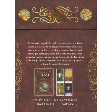 Baraja del Tarot con Libro Guía - 80 Cartas y Manual de Interpretación - Tikal Ediciones