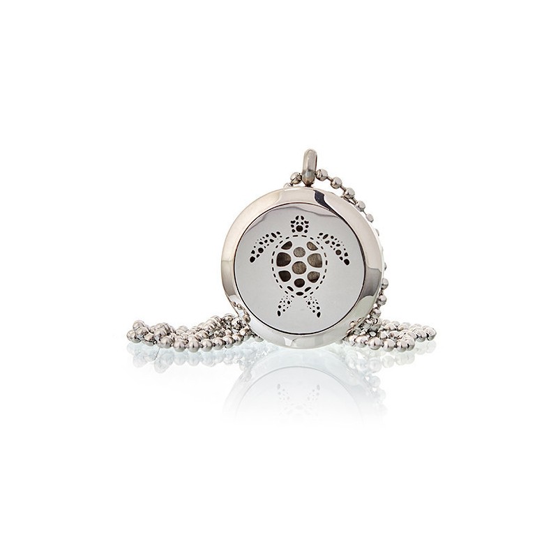 Collier diffuseur d’aromathérapie 25mm - Tortue-COLLIER DIFFUSEUR D'AROMATHÉRAPIE-HOSTENATURA