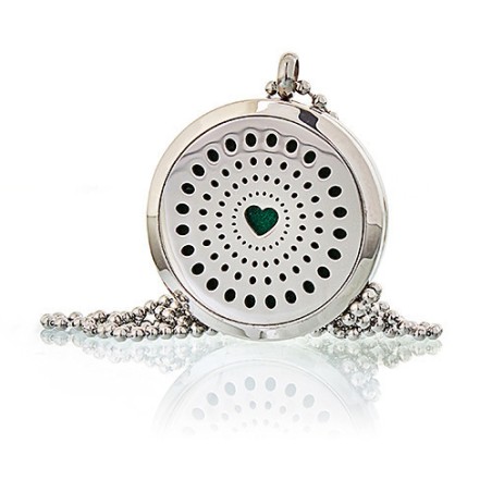Collar difusor de aromaterapia 30mm - Corazon de diamantes  - 1
