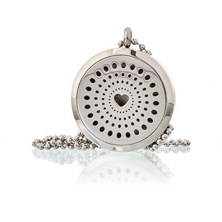 Collar difusor de aromaterapia 30mm - Corazon de diamantes  - 4