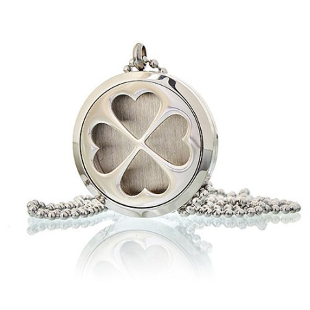Collar difusor de aromaterapia 30mm - Trébol de cuatro hojas  - 4
