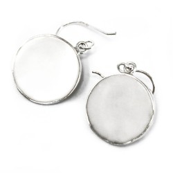 Aretes de Plata Árbol de la Vida 15mm - Madre Perla - 3