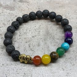 Pulsera de Piedra de Lava - Elefante - Chakra - 2