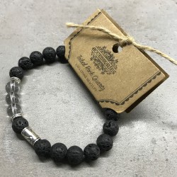 Pulsera de Piedra de Lava - Pescado - Amatista - 2