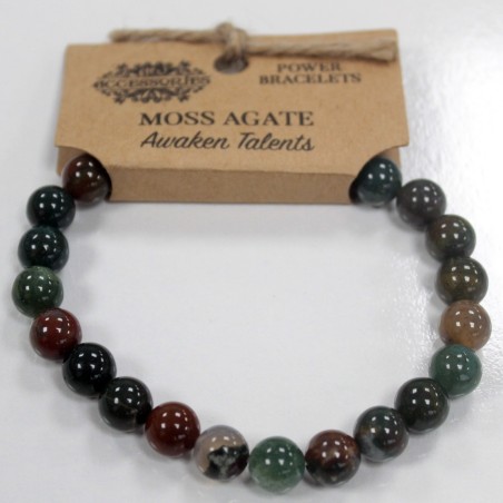 Brazalete de Energía - Ágata de musgo  - 3