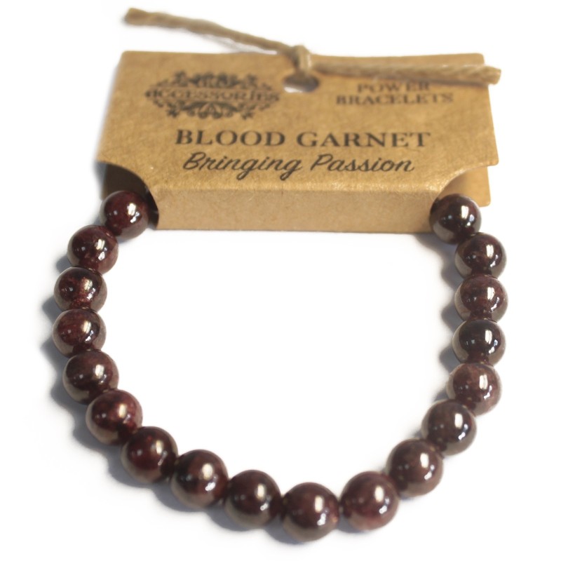 Energy Bracelet - Blood Garnet-ENERGY BRACELETS-HOSTENATURA