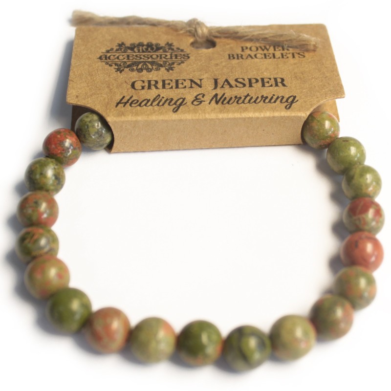 Energy Bracelet - Green Jasper-ENERGY BRACELETS-HOSTENATURA