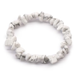 Pulsera Fragmentos de Piedras Preciosas - Jaspe blanco - 1