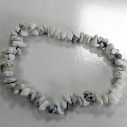 Pulsera Fragmentos de Piedras Preciosas - Jaspe blanco - 3