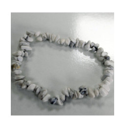 Pulsera Fragmentos de Piedras Preciosas - Jaspe blanco