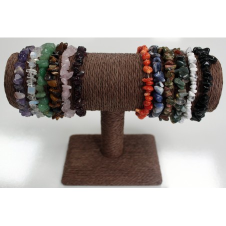 Pulsera Fragmentos de Piedras Preciosas - Granate de sangre  - 3