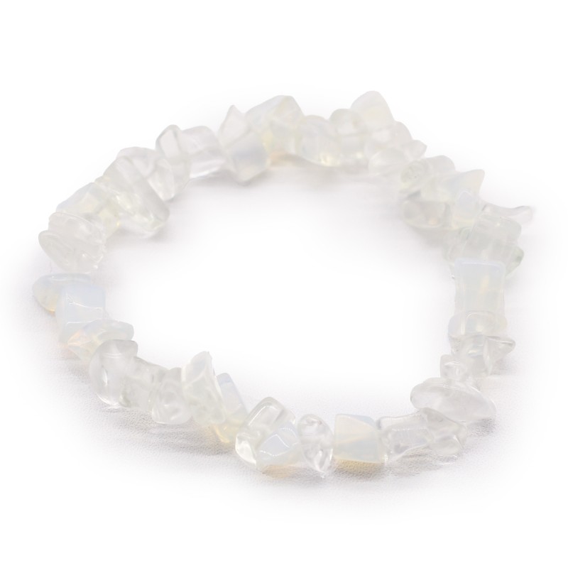 Bracciale con frammenti di pietre preziose - Opalite-BRACCIALI COLLANA PIETRE PREZIOSE-HOSTENATURA