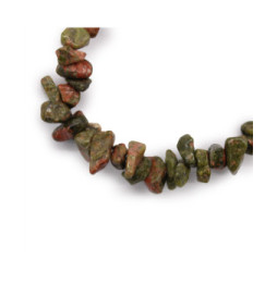 Pulsera Fragmentos de Piedras Preciosas - Jaspe verde