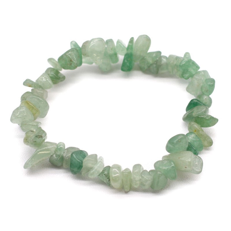 Bracciale con frammenti di pietre preziose - verde avventurina-BRACCIALI COLLANA PIETRE PREZIOSE-HOSTENATURA