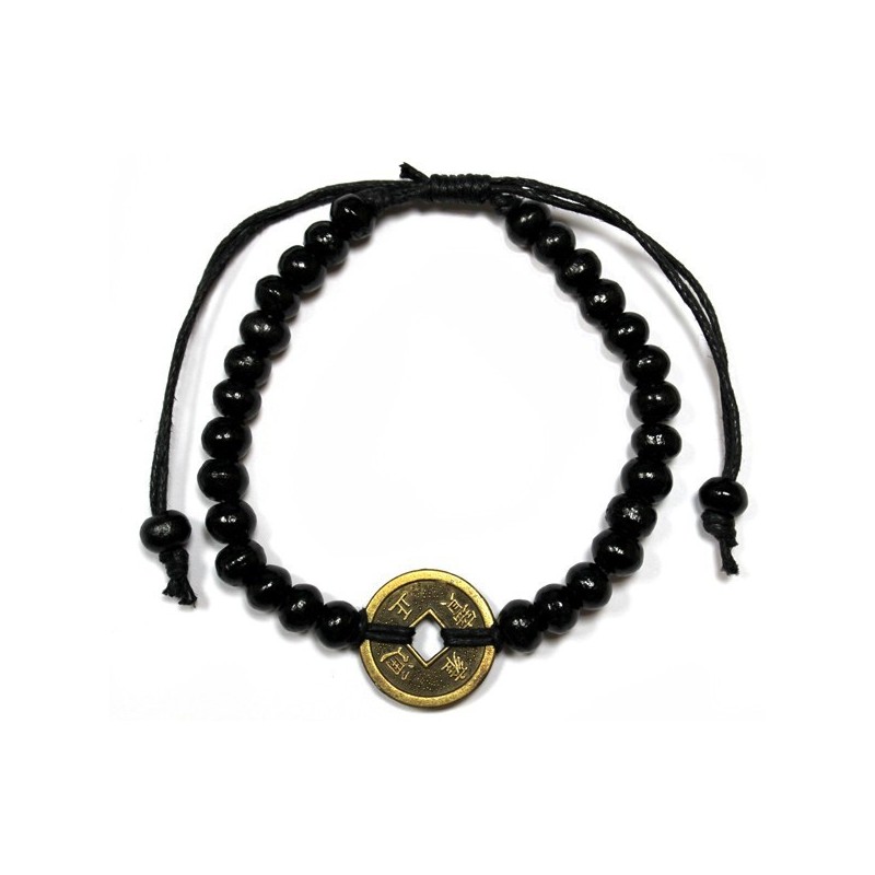 Bracelets Feng Shui - Noir-BRACELETS FENG SHUI BONNE CHANCE-HOSTENATURA