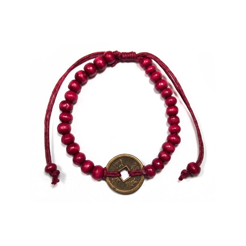 Bracelets Feng Shui - Rouge-BRACELETS FENG SHUI BONNE CHANCE-HOSTENATURA