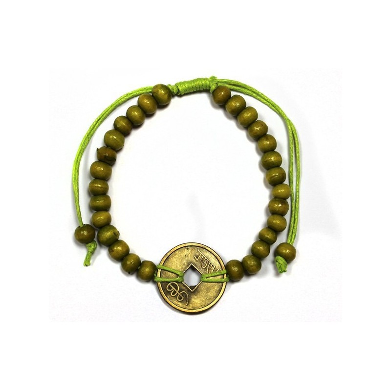 Bracelets Feng Shui - Bleu Vert-BRACELETS FENG SHUI BONNE CHANCE-HOSTENATURA