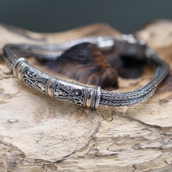 Bracelet en argent et or - Chaîne jumelle unisexe