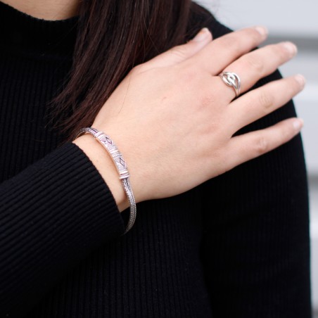 Pulsera de Plata y Oro - Cadena Unisex Única  - 4