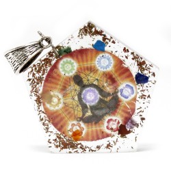 Pendentif Orgonite - Chakra Pentagone