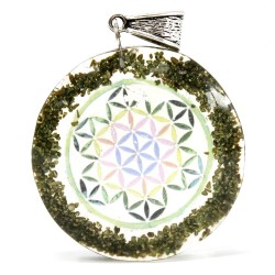 Orgonite Pendant - Green Stone