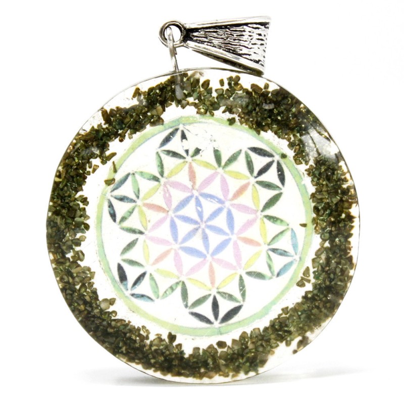 Orgonite Pendant - Green Stone-ORGANITE PENDANTS-HOSTENATURA