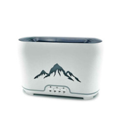 Difusor de aroma Himalayas - USB-C - Mando a distancia - Efecto llama
